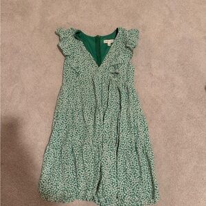 She + Sky Green Floral Mini Dress